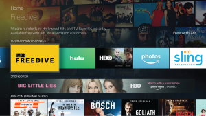 IMDb Freedive FireTV Home Screen