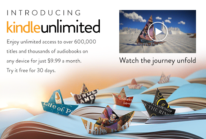 Kindle Unlimited Launch Banner
