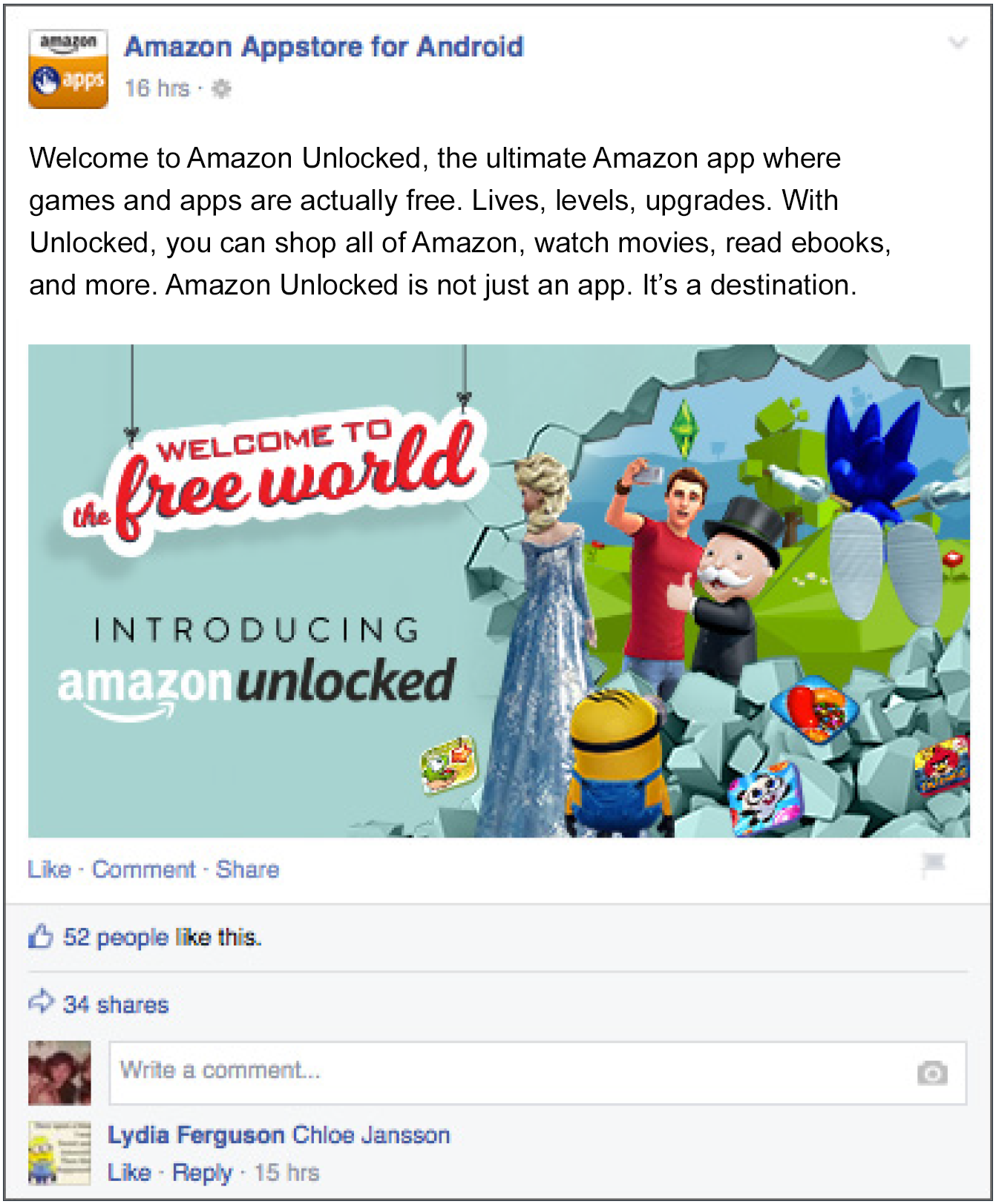 Amazon Underground - Freeworld Kindle Social Media Early Ideation