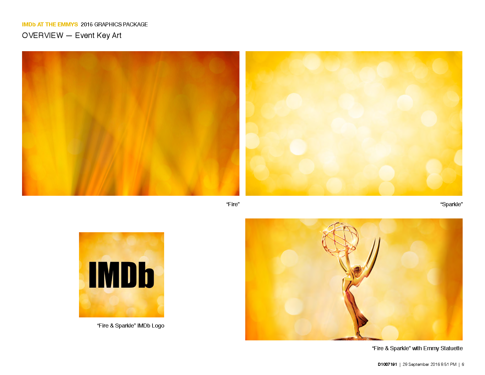 Emmys 2016 Graphic Package Key Art Backgrounds