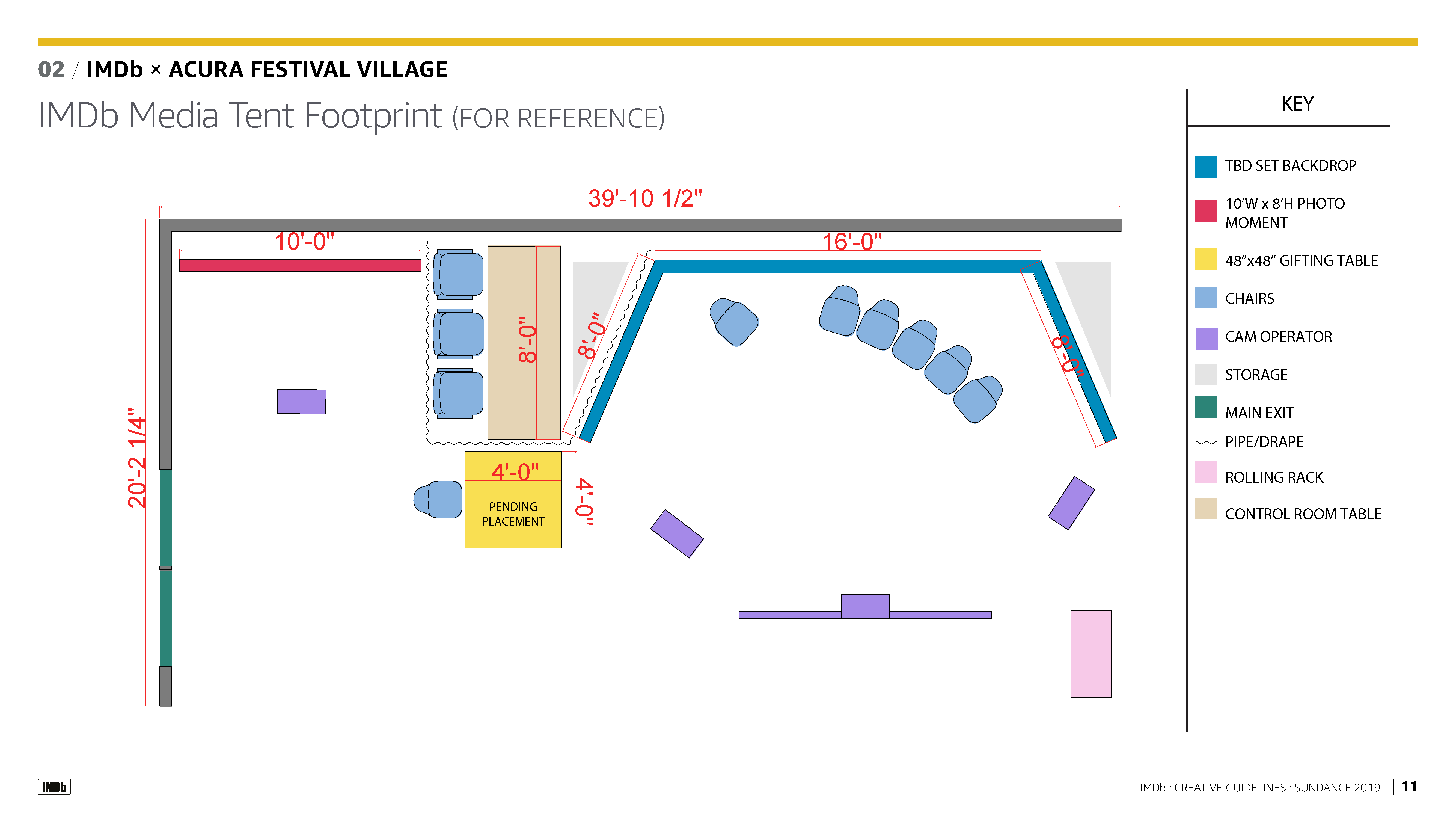 Sundance 2019 Set Floorplan