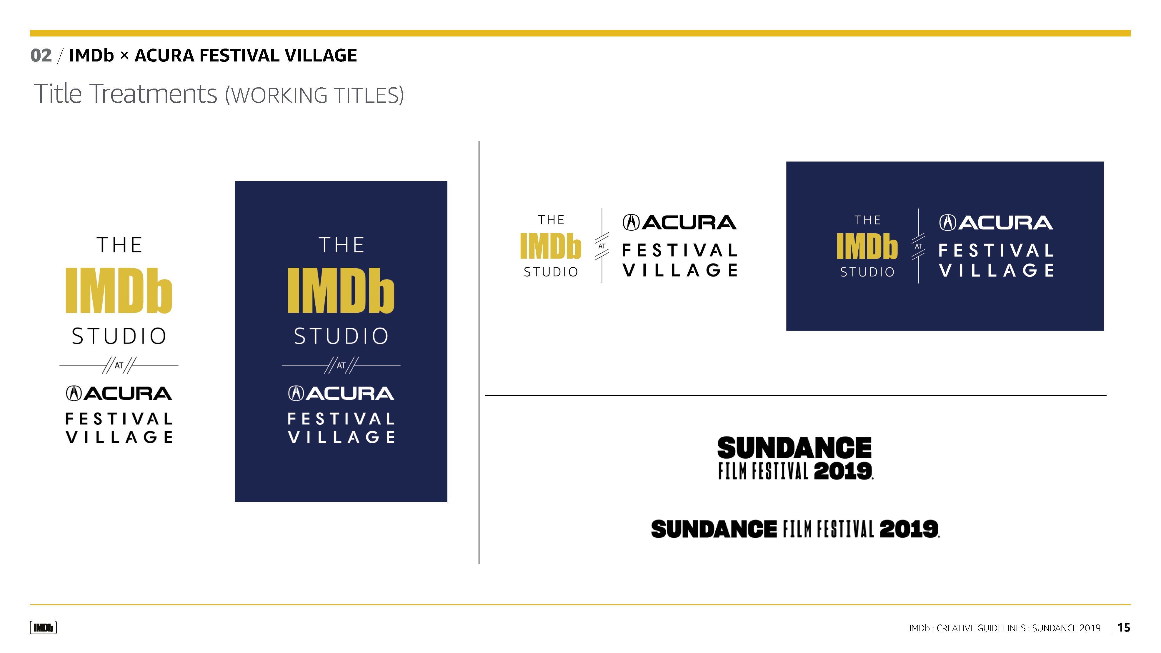 Sundance 2019 Title Treatments