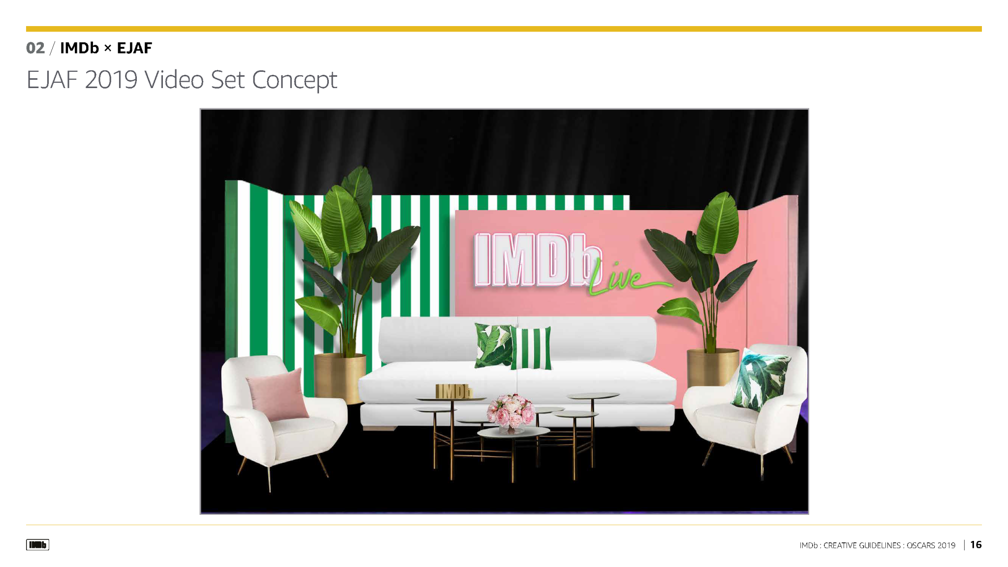 Oscars 2019 EJAF Set Design Mockup