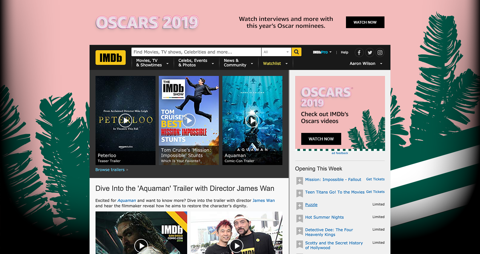 Oscars 2019 House Ad Wrap