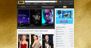 IMDb LIVE Viewing Party Special Section and UX/UI Banner