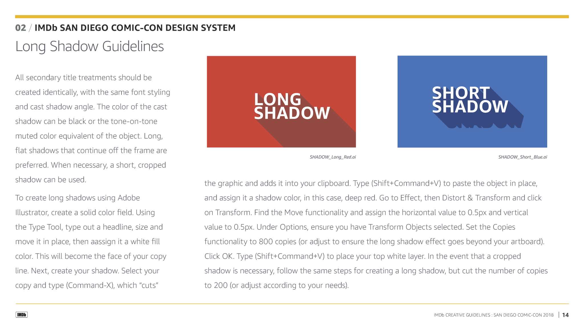 San Diego Comic-Con 2018 Shadow Guidelines