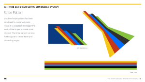 San Diego Comic-Con 2018 Branded Stripe Graphic