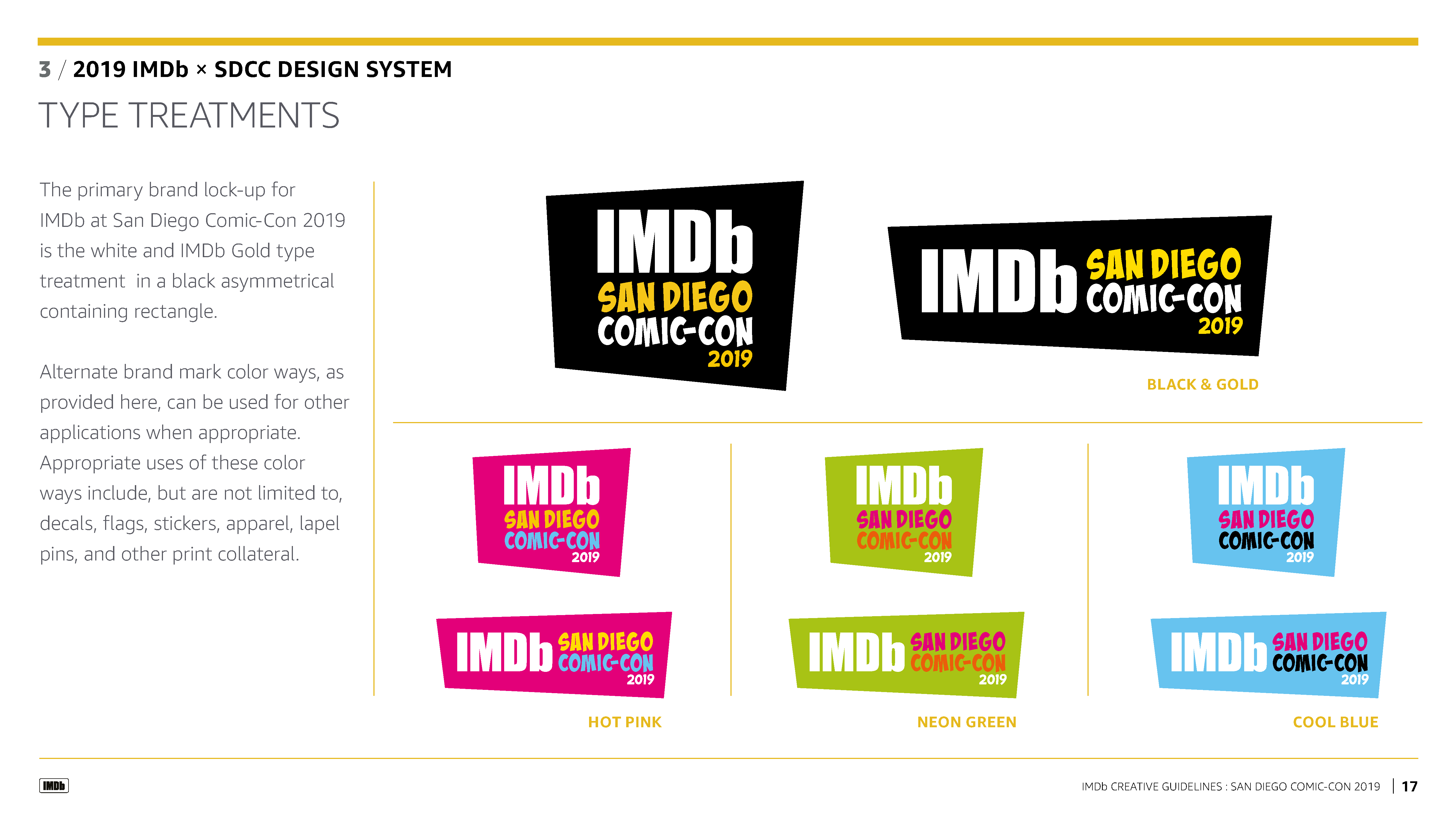 San Diego Comic-Con 2019 Title Treatments