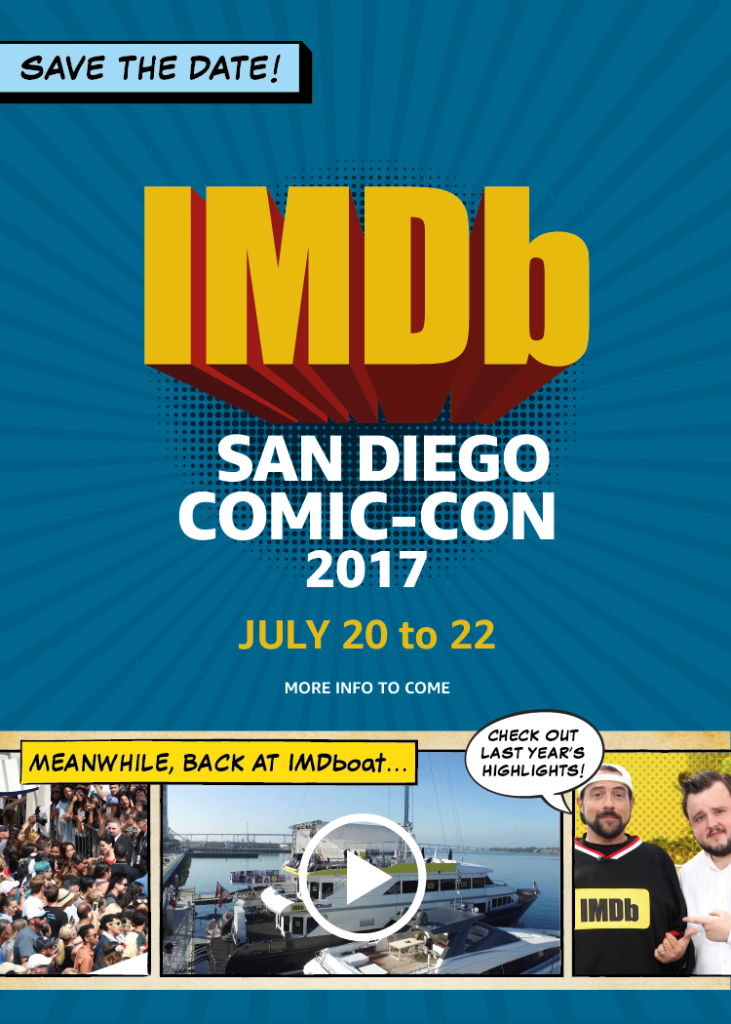 San Diego Comic-Con 2017 Save The Date